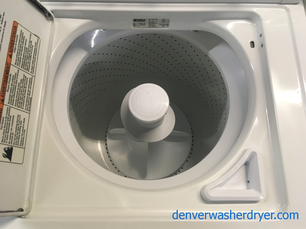 Heavy-Duty Kenmore 90 Series Washer and Dryer Set, Electric, Agitator, 27″ Wide, Quality Refurbished, 1-Year Warranty!