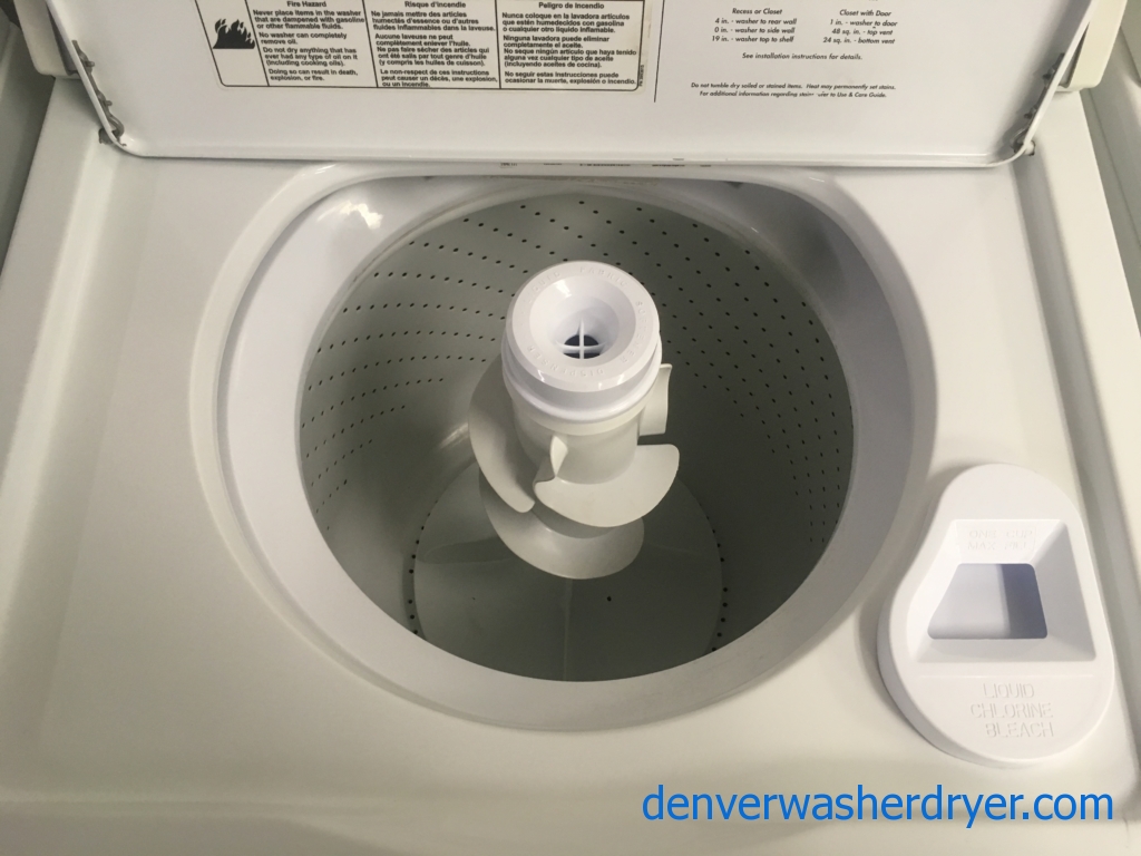 Whirlpool Ultimate Care II Washer, Agitator, Extra Rinse Option, Capacity 3.2 Cu.Ft., Quality Refurbished, 1-Year Warranty!