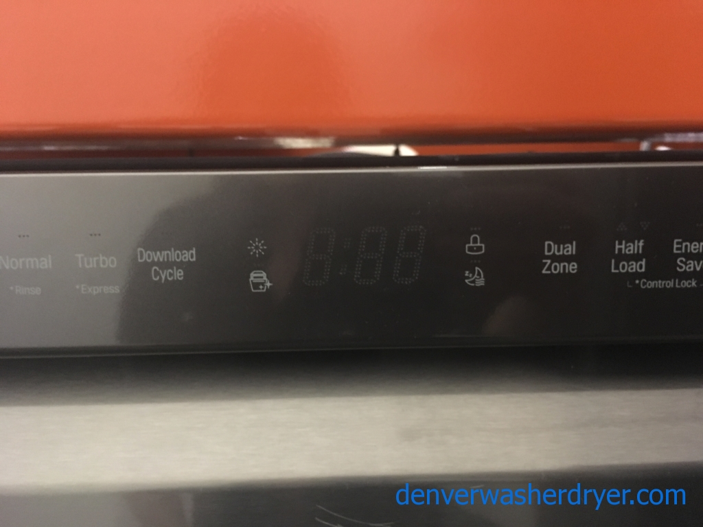Great LG Dishwasher, Black Stainless, Built-In, Sensor Clean, Download Cycle, Quality Refurbished, 1-Year Warranty!