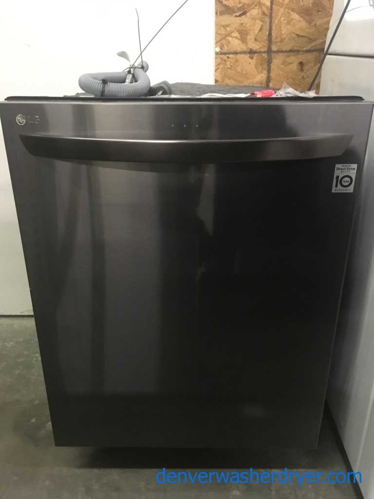 NEW!! LG Black Stainless Dishwasher, Built-In, Tall Tub, Energy-Star Rated, 3 Racks, WiFi Enabled, 1-Year Warranty!