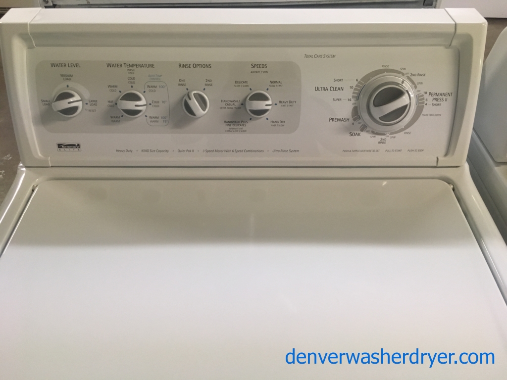 Large Images for Kenmore ELITE Washer, Agitator, HeavyDuty, Capacity 3