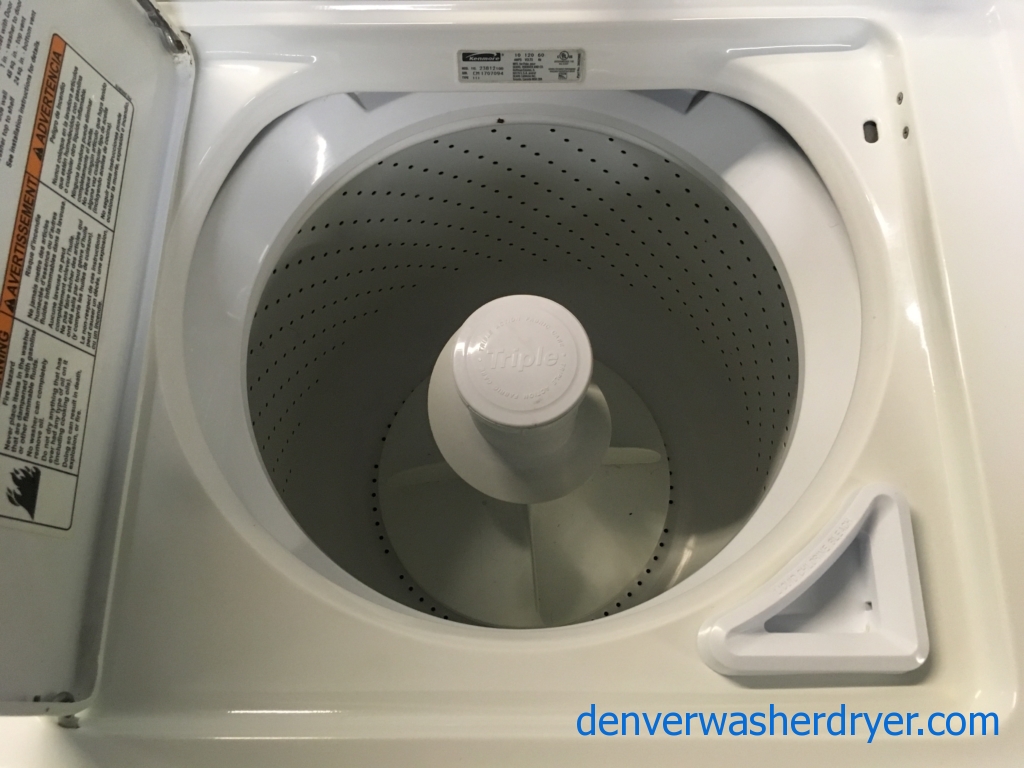 Nice Kenmore 80 Series Washer, Whirlpool Dryer, 220V, 29″ Wide, 1-Year Warranty!