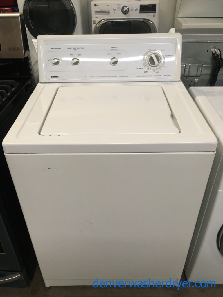 Nice Kenmore 80 Series Washer, Whirlpool Dryer, 220V, 29″ Wide, 1-Year Warranty!