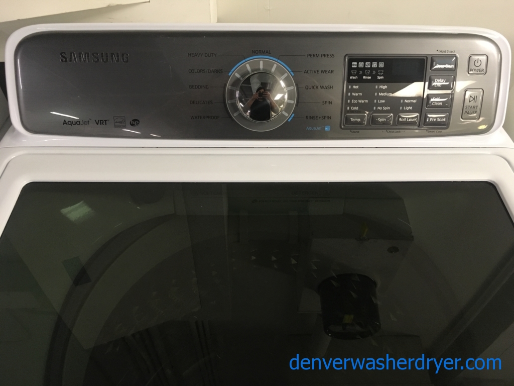 Large Images for NEW!! Samsung AquaJet Washer, Deep Clean, Glass Lid