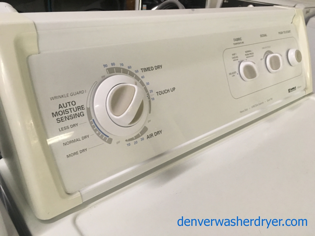 Large Images for Awesome Kenmore 90 Series Washer and Dryer, Agitator, 27″ Wide, 220V, Capacity