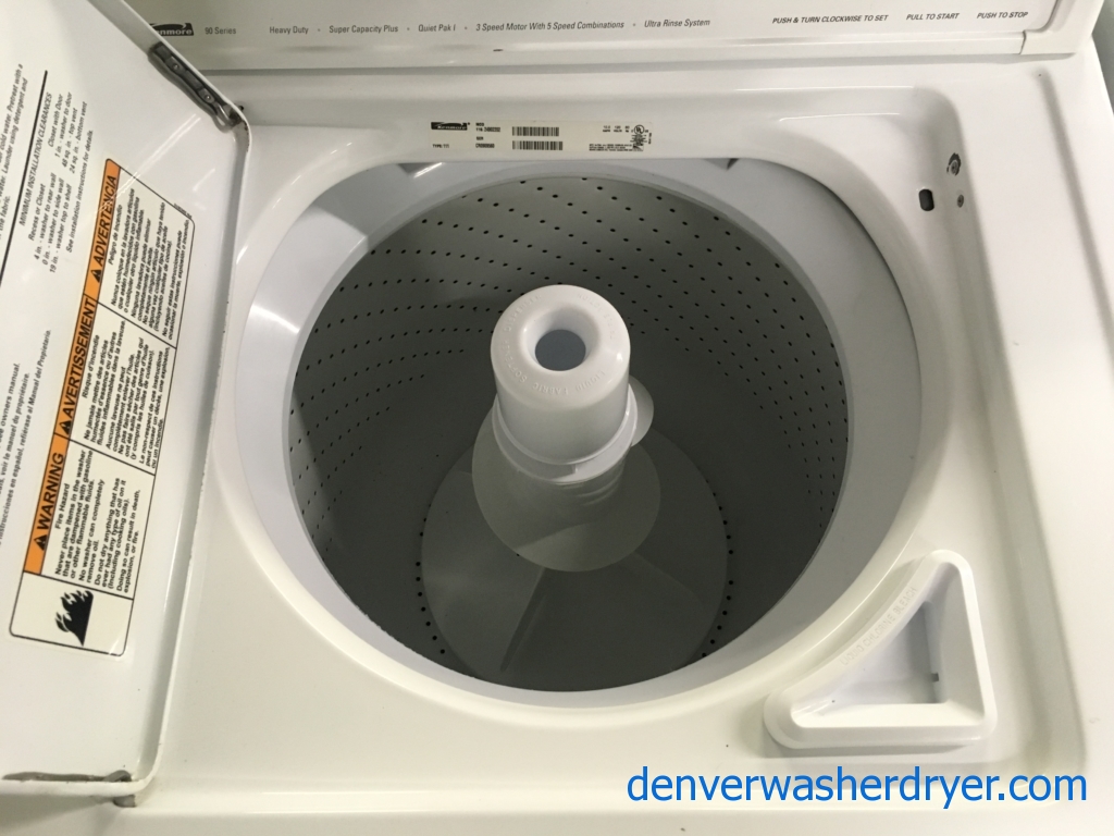 Large Images for Great Kenmore 90 Series Washer, HeavyDuty, Agitator, ExtraRinse Option