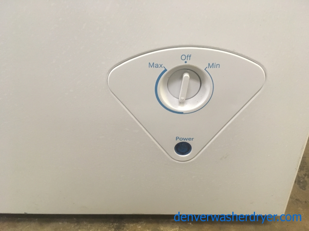 Nice Insignia Chest Freezer, Capacity 7.0 Cu.Ft., White, 37″ Wide, Quality Refurbished, 1-Year Warranty!