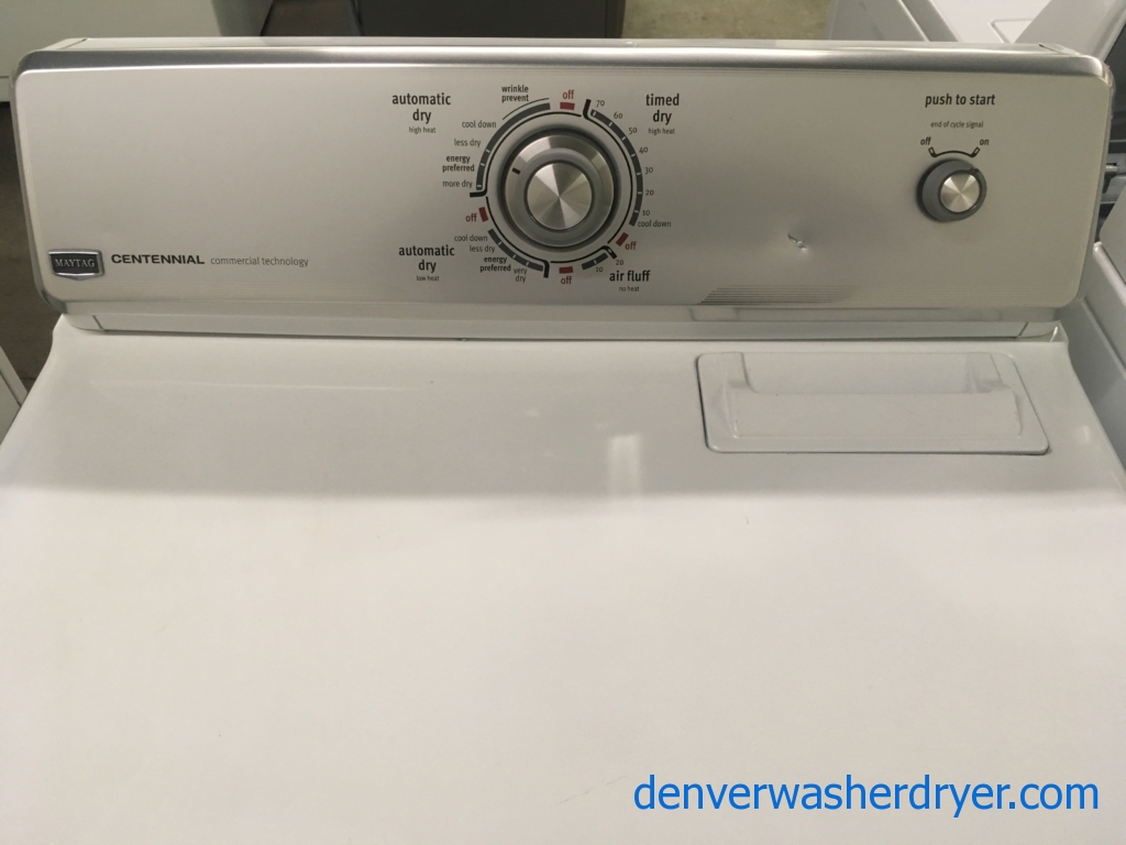 Maytag Dryer, Commercial Tech., 220V, 29″ Wide, Wrinkle Prevent Option, Capacity 7.0 Cu.Ft., Quality Refurbished, 1-Year Warranty!