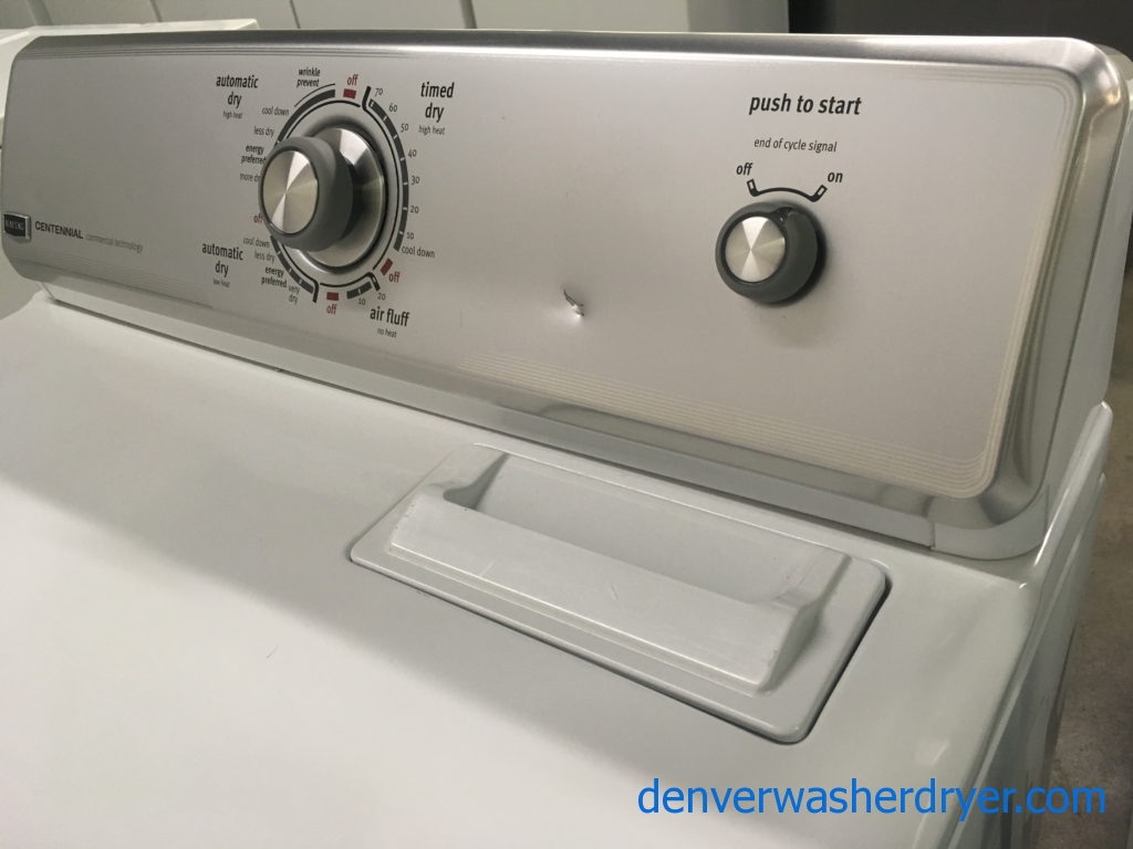 Maytag Dryer, Commercial Tech., 220V, 29″ Wide, Wrinkle Prevent Option, Capacity 7.0 Cu.Ft., Quality Refurbished, 1-Year Warranty!