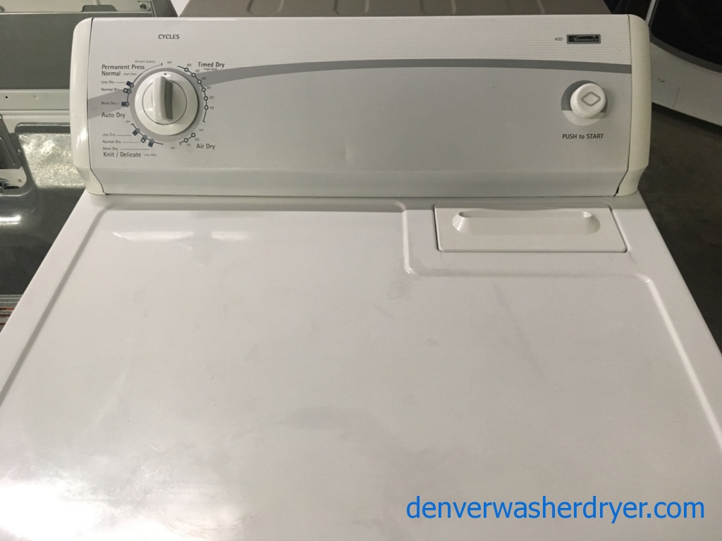 Large Images for Kenmore 400 Dryer, Auto Dry, 29″ Wide, 220V, Wrinkle Guard Option, Capacity 7.0