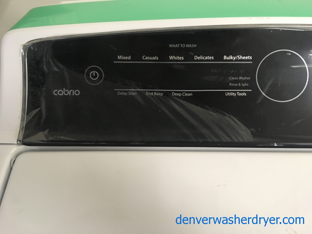 NEW!! Whirlpool Cabrio Top-Load Washer, HE, Energy-Star Rated, Stainless Drum, Wash-Plate, Sensor Wash, 1-Year Warranty!