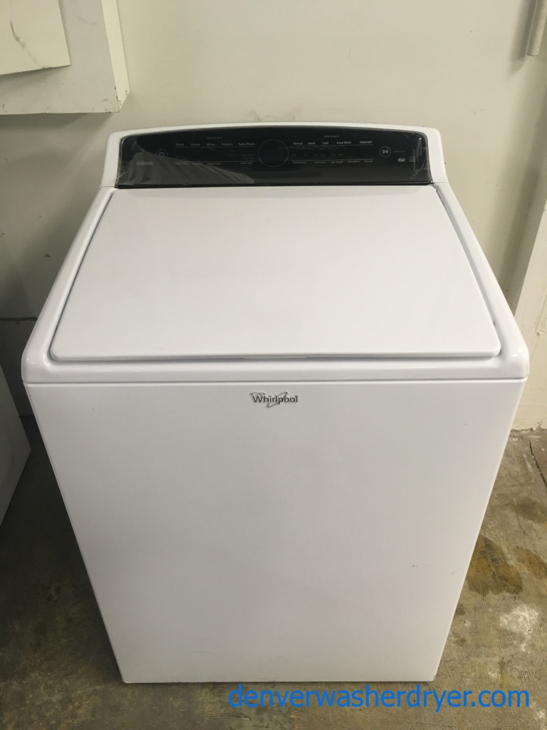NEW!! Whirlpool Cabrio Top-Load Washer, HE, Energy-Star Rated, Stainless Drum, Wash-Plate, Sensor Wash, 1-Year Warranty!