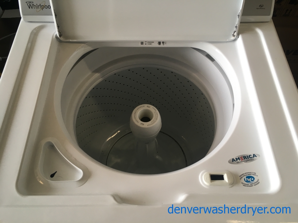 Beautiful Whirlpool Washer, Agitator, HE, Auto-Load Sensing, Capacity 3.5 Cu.Ft., Quality Refurbished, 1-Year Warranty!