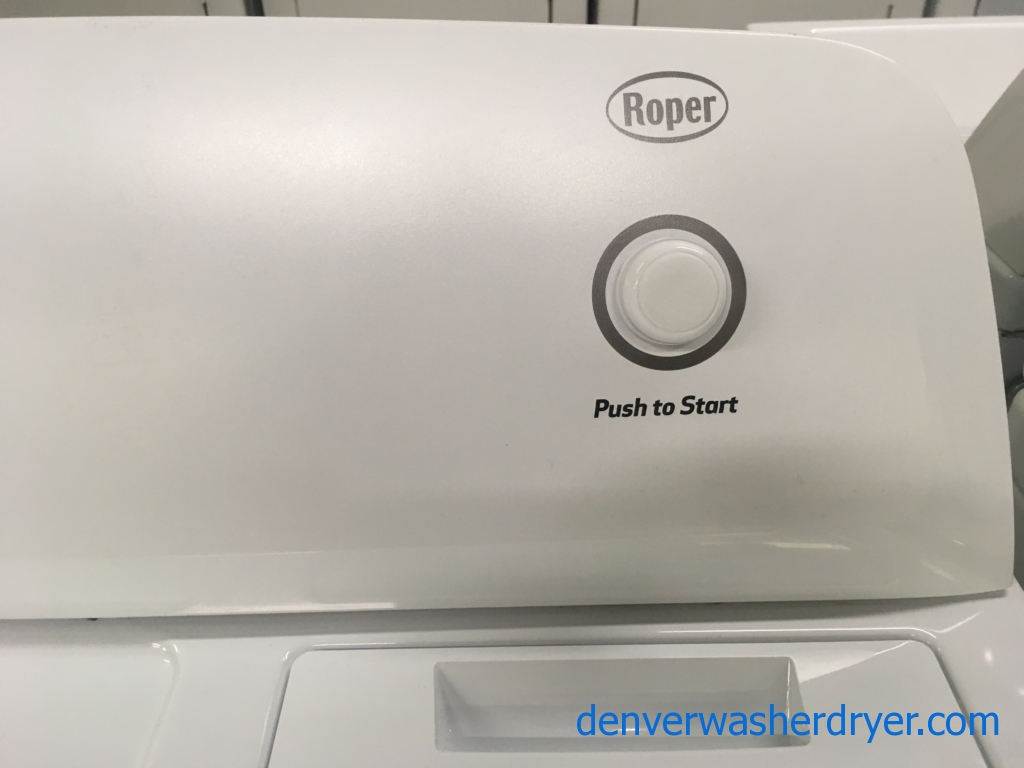Nice Roper by Whirlpool Dryer, 220V, 29″ Wide, Capacity 7.0 Cu.Ft., Wrinkle Prevent Option, Quality Refurbished, 1-Year Warranty!