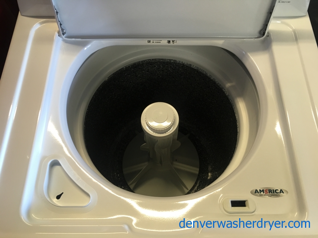 Great Admiral Washer, Agitator, Capacity 3.2 Cu.Ft., White, Quality Refurbished, 1-Year Warranty!