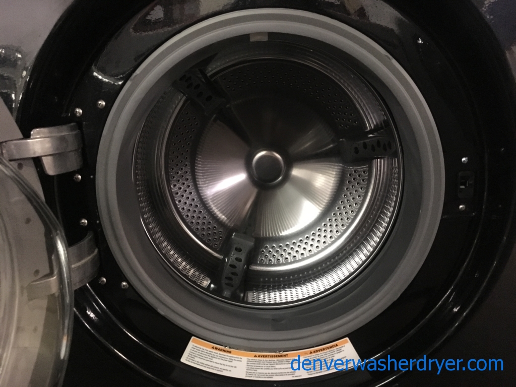 LG TROMM Front-Load Set, Black, Sanitary Cycle, 220V, Wrinkle Care and Anti-Bacterial Options, Quality Refurbished, 1-Year Warranty!