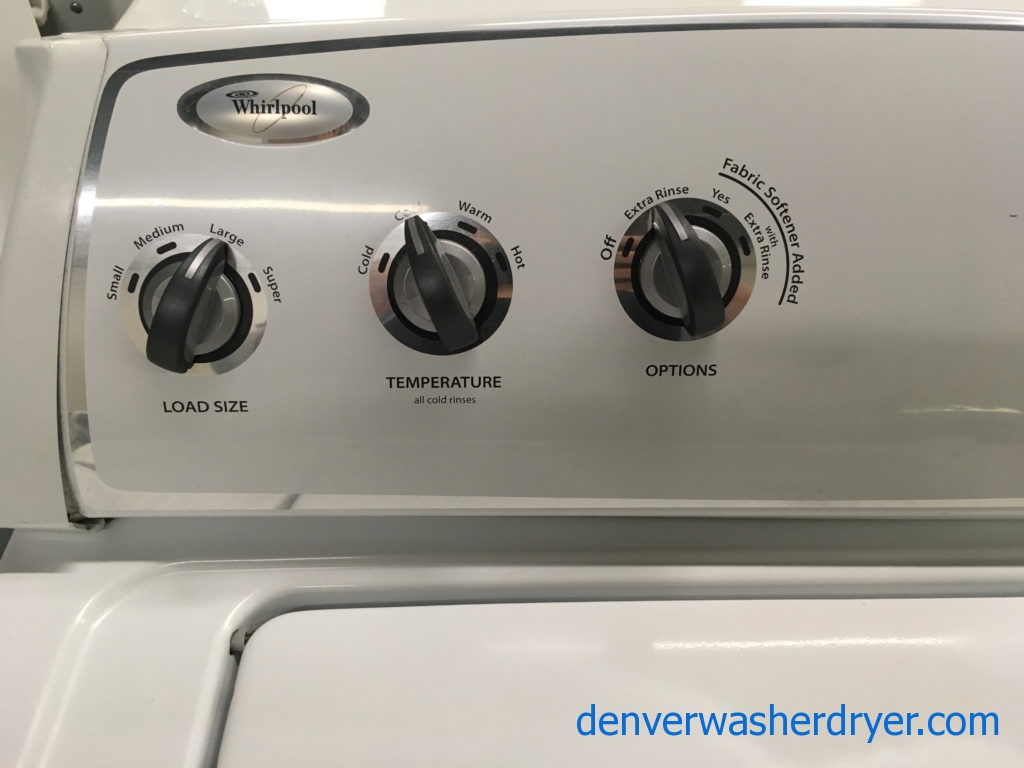 Large Images for Great Whirlpool Washer, White, Agitator, Fabric