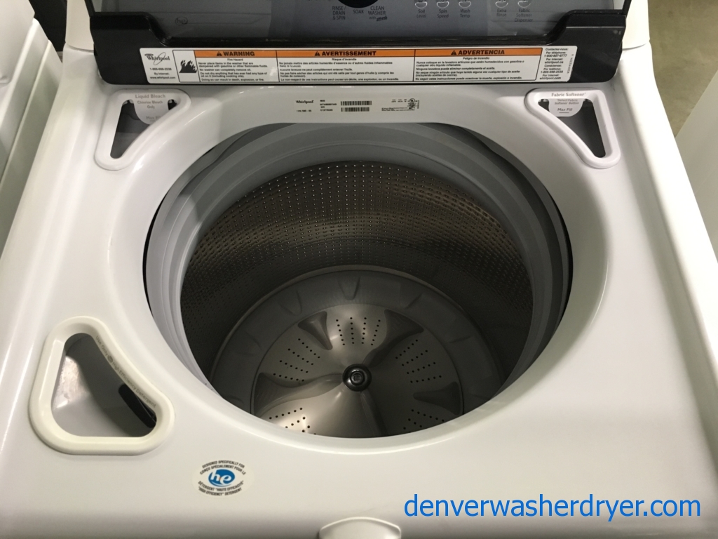 Wonderful Whirlpool Cabrio Platinum Washer, Steam Dryer, Electric, 1-Year Warranty!
