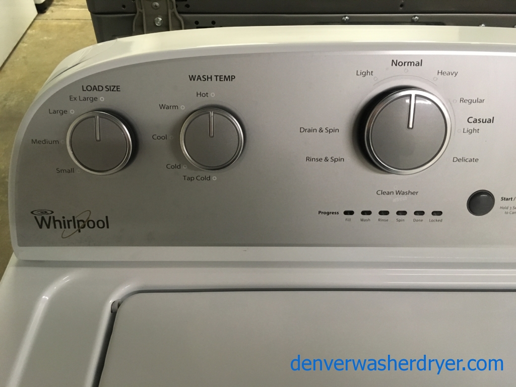 Large Images for Great Whirlpool Washer, Capacity 3.6 Cu.Ft., Agitator