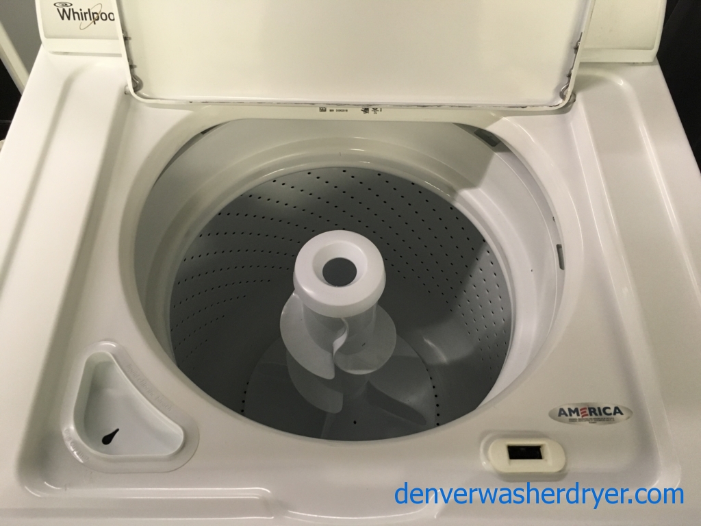 Lovely Whirlpool Washer, Agitator, Capacity 3.6 Cu.Ft., Extra-Rinse Option, Quality Refurbished, 1-Year Warranty!