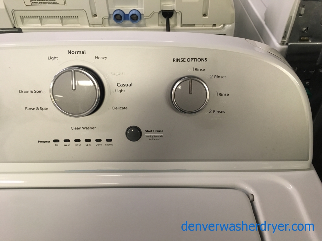 Lovely Whirlpool Washer, Agitator, Capacity 3.6 Cu.Ft., Extra-Rinse Option, Quality Refurbished, 1-Year Warranty!