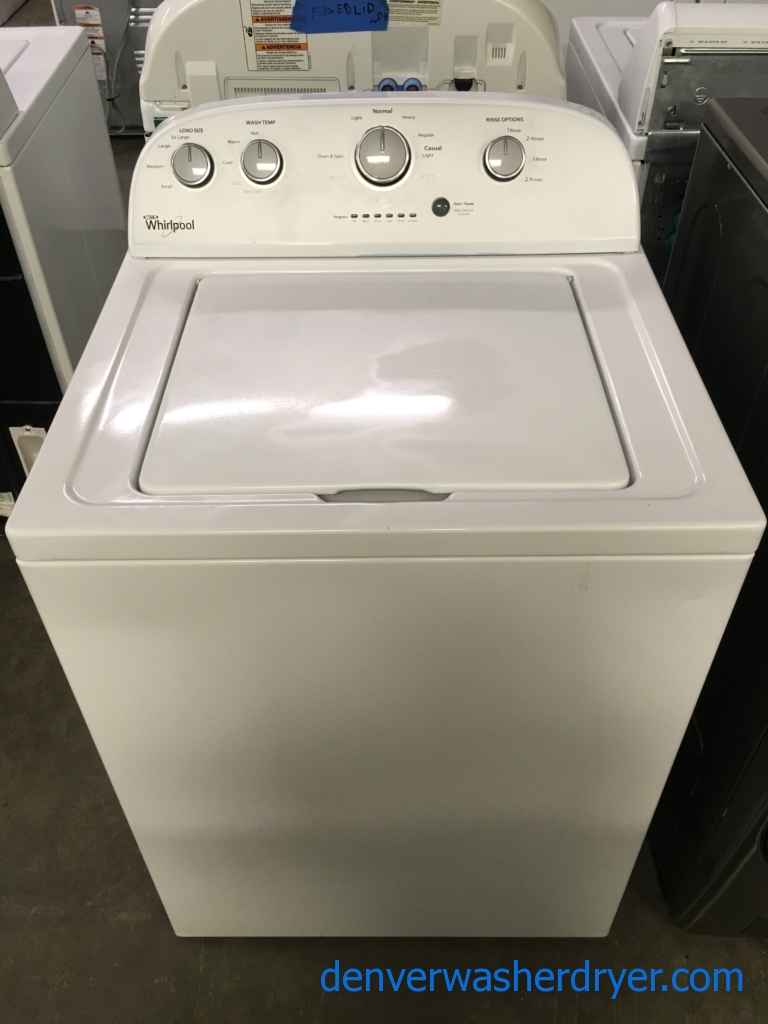 Lovely Whirlpool Washer, Agitator, Capacity 3.6 Cu.Ft., Extra-Rinse Option, Quality Refurbished, 1-Year Warranty!