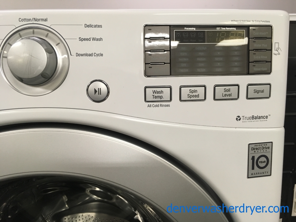 Large Images for LG MixMatch White FrontLoad Washer, GAS Dryer 1Year