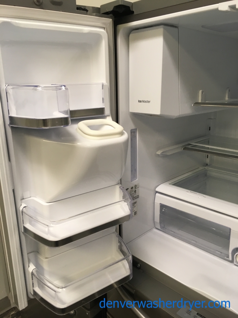 Beautiful SAMSUNG French Door Refrigerator, 4-Door, Stainless, Energy-Star Rated, LED Lighting, FlexZone, Quality Refurbished, 1-Year Warranty!