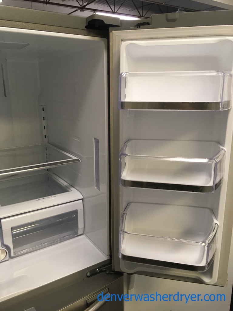 Beautiful SAMSUNG French Door Refrigerator, 4-Door, Stainless, Energy-Star Rated, LED Lighting, FlexZone, Quality Refurbished, 1-Year Warranty!