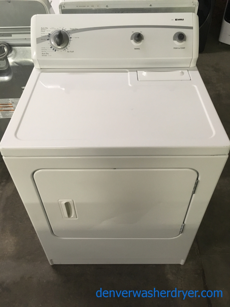 Nice Kenmore 500 Series Dryer, Auto Dry, 220V, 29″ Wide, Capacity 7.0 Cu.Ft., Quality Refurbished, 1-Year Warranty! 2nd-Year Parts Warranty