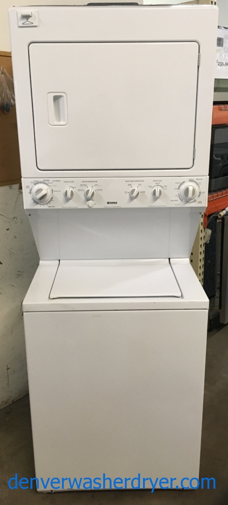 Kenmore Unitized Laundry Center,  220V, Heavy-Duty, Quality Refurbished, 1-Year Parts Warranty!