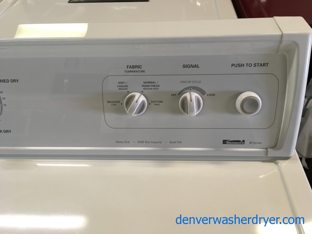 Heavy-Duty Kenmore 27″ Wide Dryer, Quality Refurbished, 1-Year Warranty!