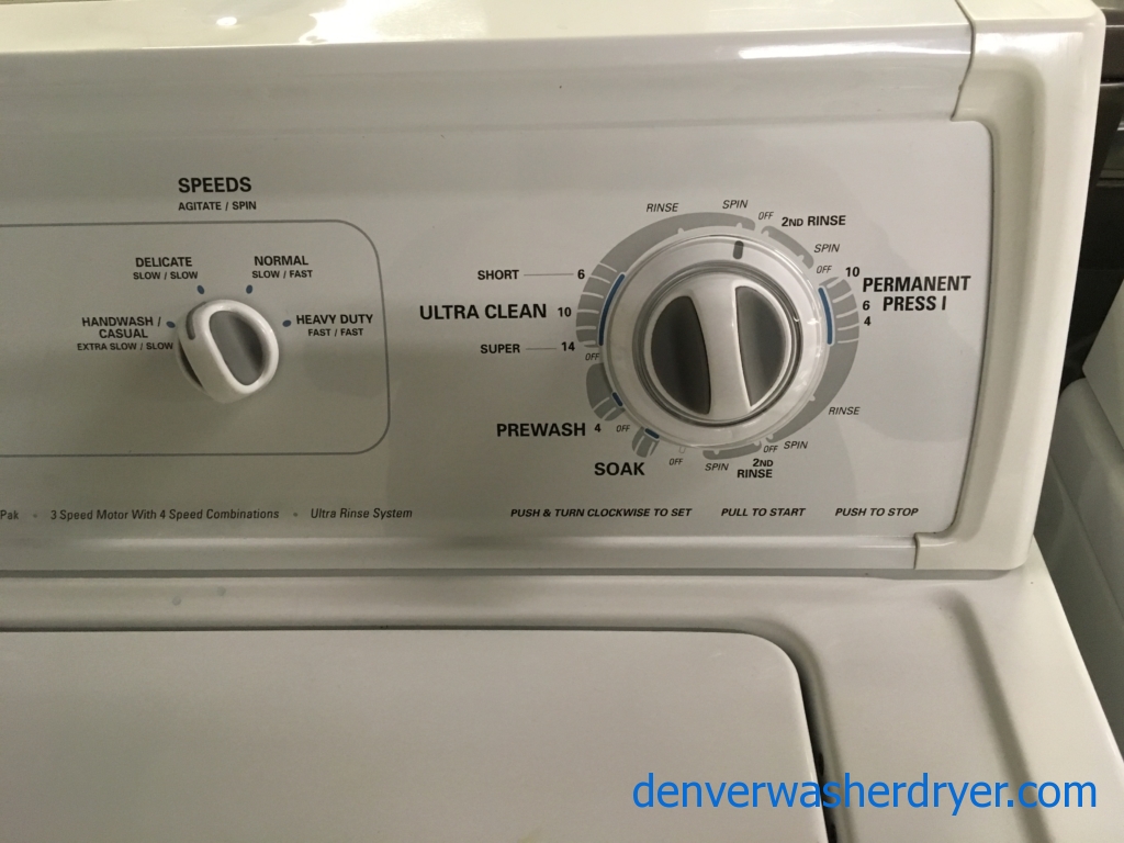 Kenmore 70 Series Washer, Heavy-Duty, Agitator, 3.2 Cu.Ft. Capacity, Ultra Rinse System, Quality Refurbished, 1-Year Warranty!