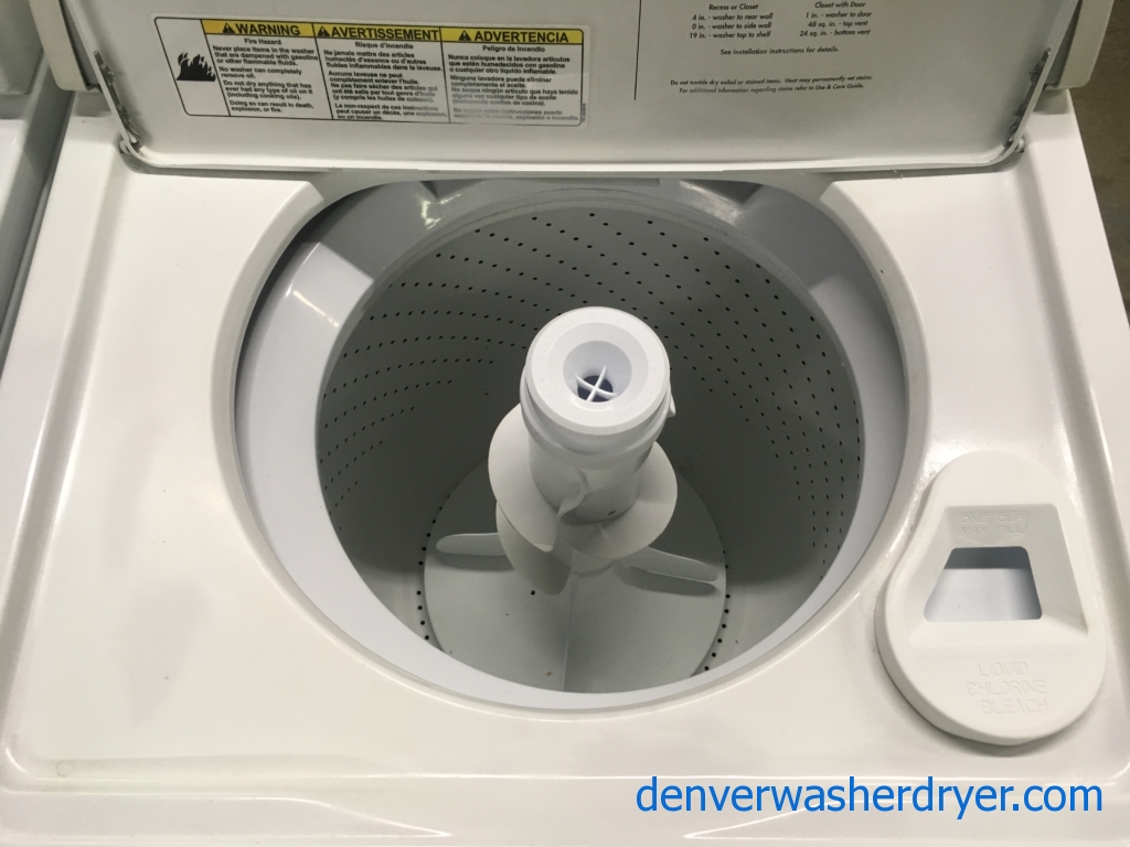 Whirlpool Heavy-Duty Washer, 3.2 Cu.Ft. Capacity, Agitator, Extra-Rinse Option, Quality Refurbished, 1-Year Warranty!