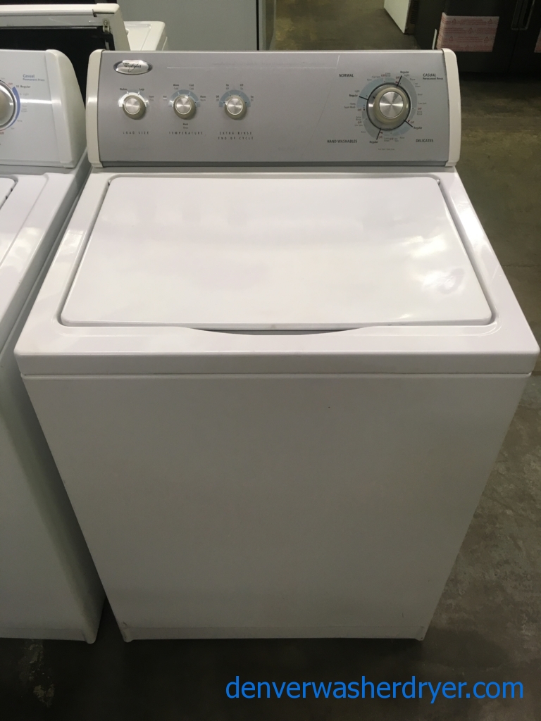 Whirlpool Heavy-Duty Washer, 3.2 Cu.Ft. Capacity, Agitator, Extra-Rinse Option, Quality Refurbished, 1-Year Warranty!