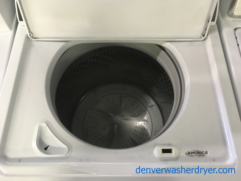 Newer Whirlpool Washer, Wash-Plate Style, Auto-Load Sensing, 3.8 Cu.Ft. Capacity, Extra-Rinse Option, Quality Refurbished, 1-Year Warranty!