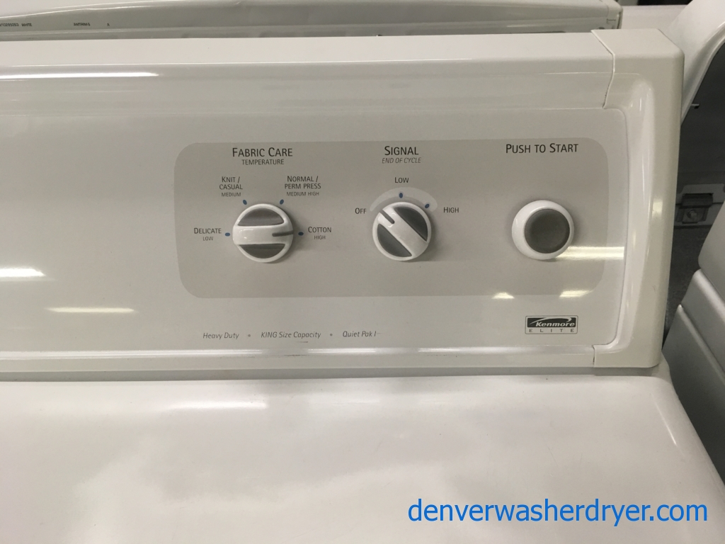 Large Images for HeavyDuty Kenmore ELITE Dryer, Electric, 27″ Wide, AutoMoisture Sensing