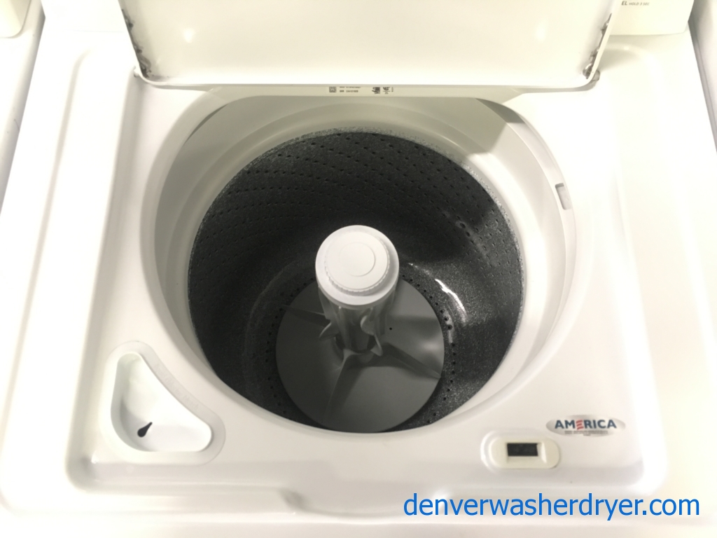 Newer Admiral Top- Load Washer, Agitator, 3.6 Cu.Ft. Capacity, Bleach Dispenser, 27″ Wide, Quality Refurbished, 1-Year Warranty!