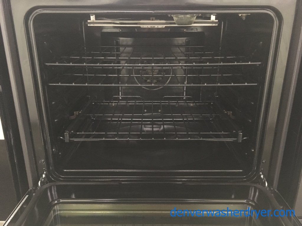 GE Stainless Range, Glass-Top, 5 Burners, Convection Oven, Self and Steam Clean, 5.3 Cu.Ft. Capacity, Quality Refurbished, 1-Year Warranty!