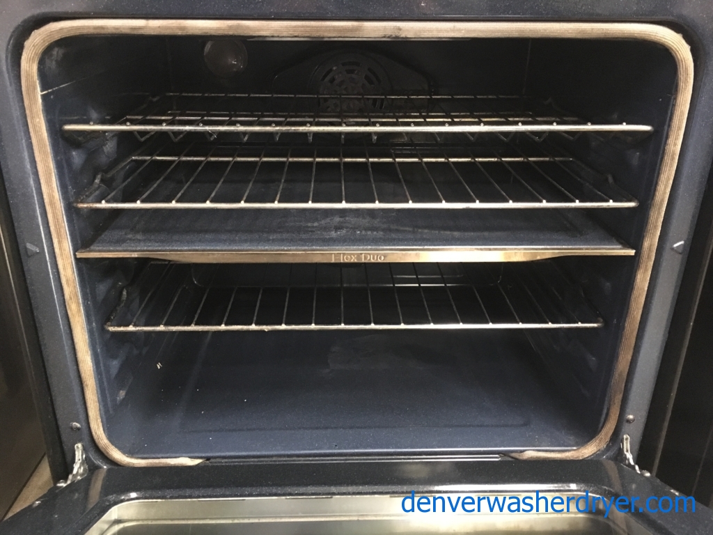 Large Images for Newer SAMSUNG Stainless Range, GlassTop, Steam/Self