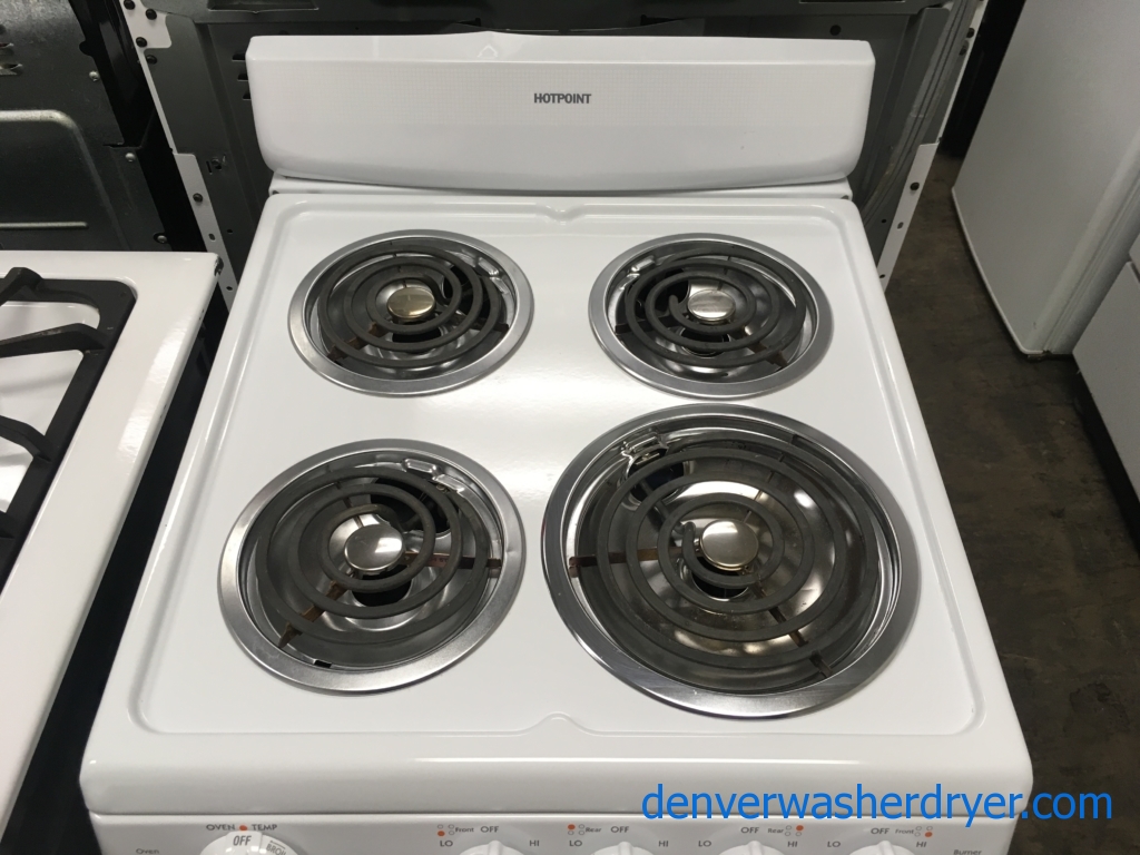 Large Images for FreeStanding White Hotpoint Range, Electric, 4 Coil