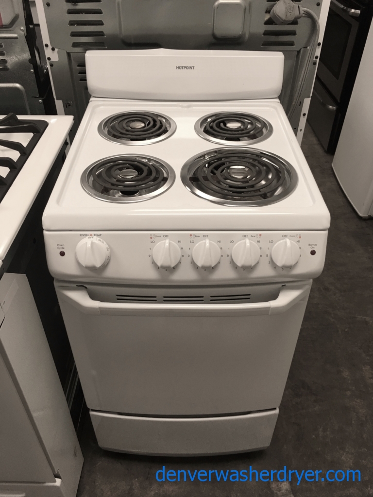 Large Images for FreeStanding White Hotpoint Range, Electric, 4 Coil