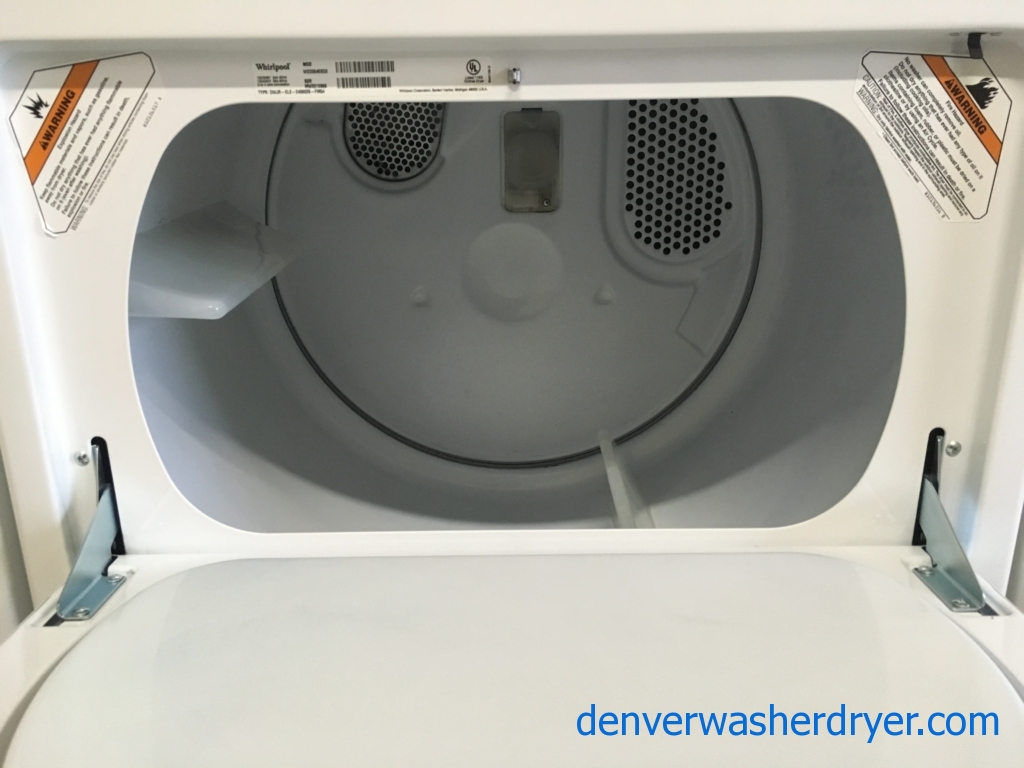 Whirlpool Washer and Dryer Set, Agitator, Wrinkle Shield Feature, 220V, 29″ Wide, Quality Refurbished, 1-Year Warranty!
