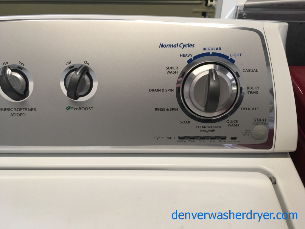 Whirlpool Top-Load Washer, HE, Wash-Plate Style, Auto-Load Sensing, Energy-Star Rated, Quality Refurbished, 1-Year Warranty!