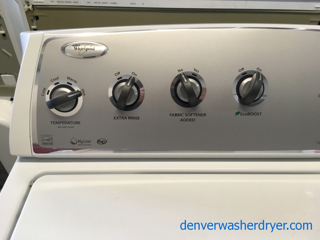 Whirlpool Top-Load Washer, HE, Wash-Plate Style, Auto-Load Sensing, Energy-Star Rated, Quality Refurbished, 1-Year Warranty!
