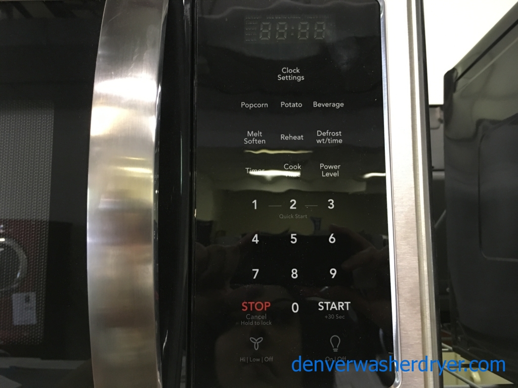 !NEW! Frididaire Over-the Range Microwave, Stainless, LED Lighting, 1.6 Cu.Ft. Capacity, 6 Programs, Convertible Vent, 1-Year Warranty