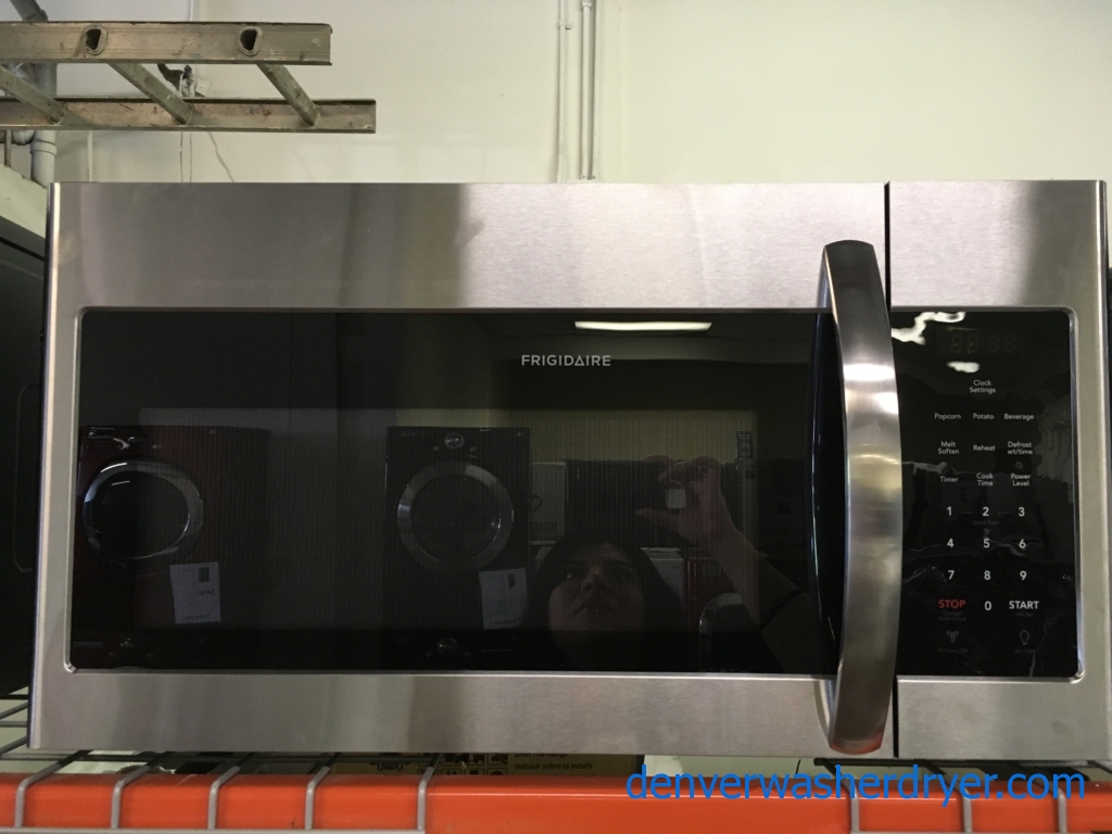 !NEW! Frididaire Over-the Range Microwave, Stainless, LED Lighting, 1.6 Cu.Ft. Capacity, 6 Programs, Convertible Vent, 1-Year Warranty