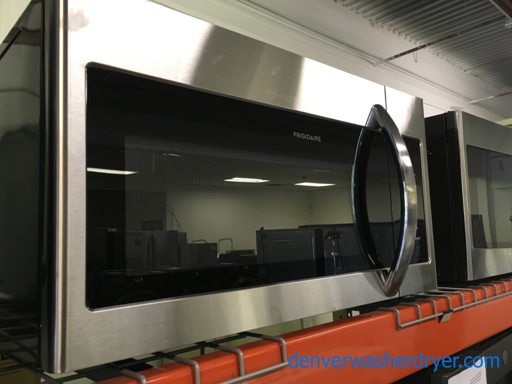 !NEW! Frididaire Over-the Range Microwave, Stainless, LED Lighting, 1.6 Cu.Ft. Capacity, 6 Programs, Convertible Vent, 1-Year Warranty