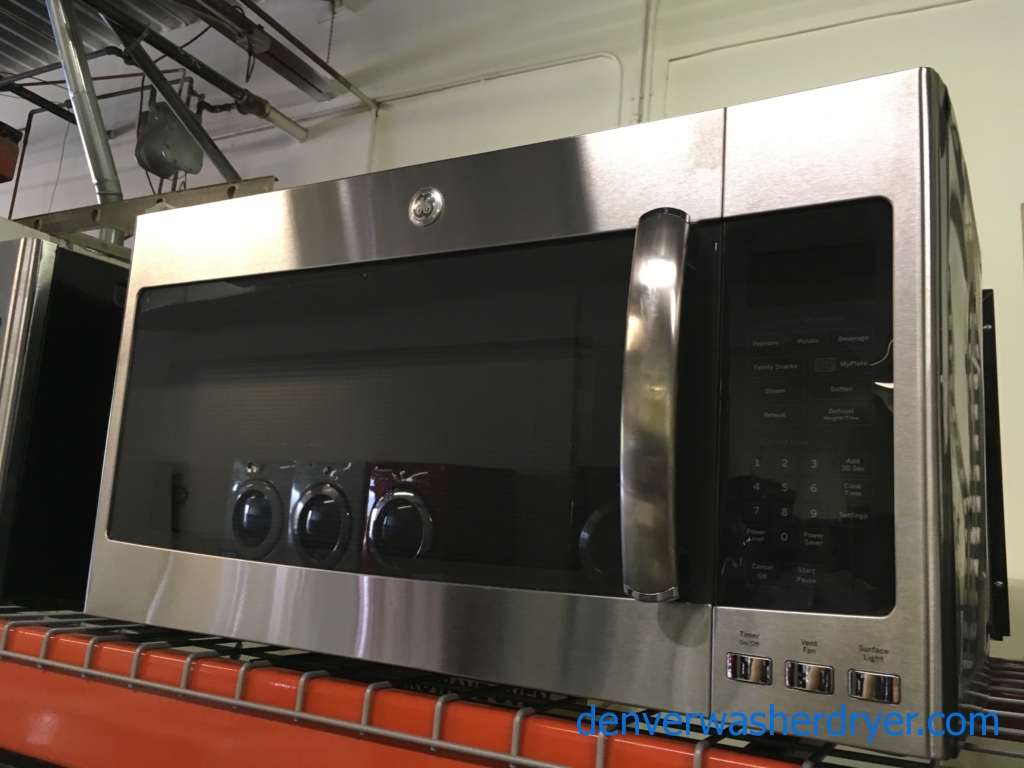 NEW!! GE Over-the-Range Microwave, Stainless, Sensor Cooking, Melt & Steam Features, 1.9 Cu.Ft. Capacity, 1-Year Warranty!