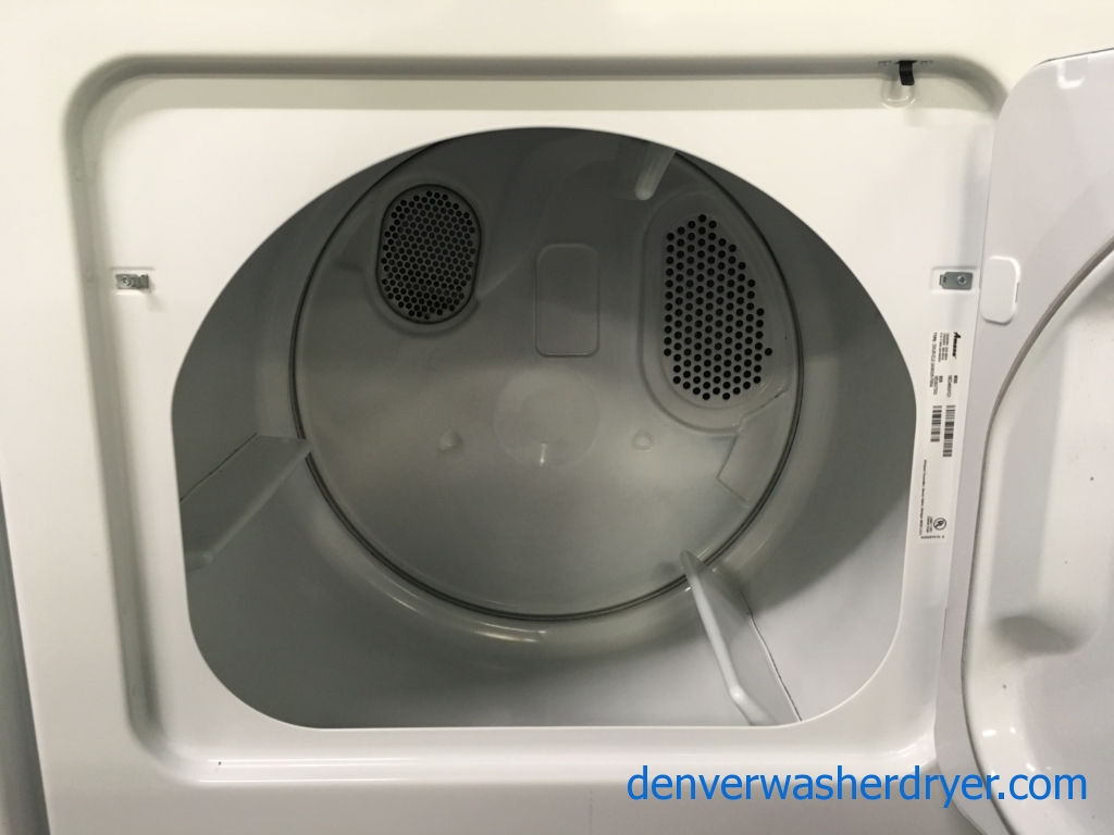 Amana 29″ Wide Dryer, Electric, Wrinkle Prevent Option, 6.5 Cu.Ft. Capacity, Barn Style Door, Quality Refurbished, 1-Year Warranty!